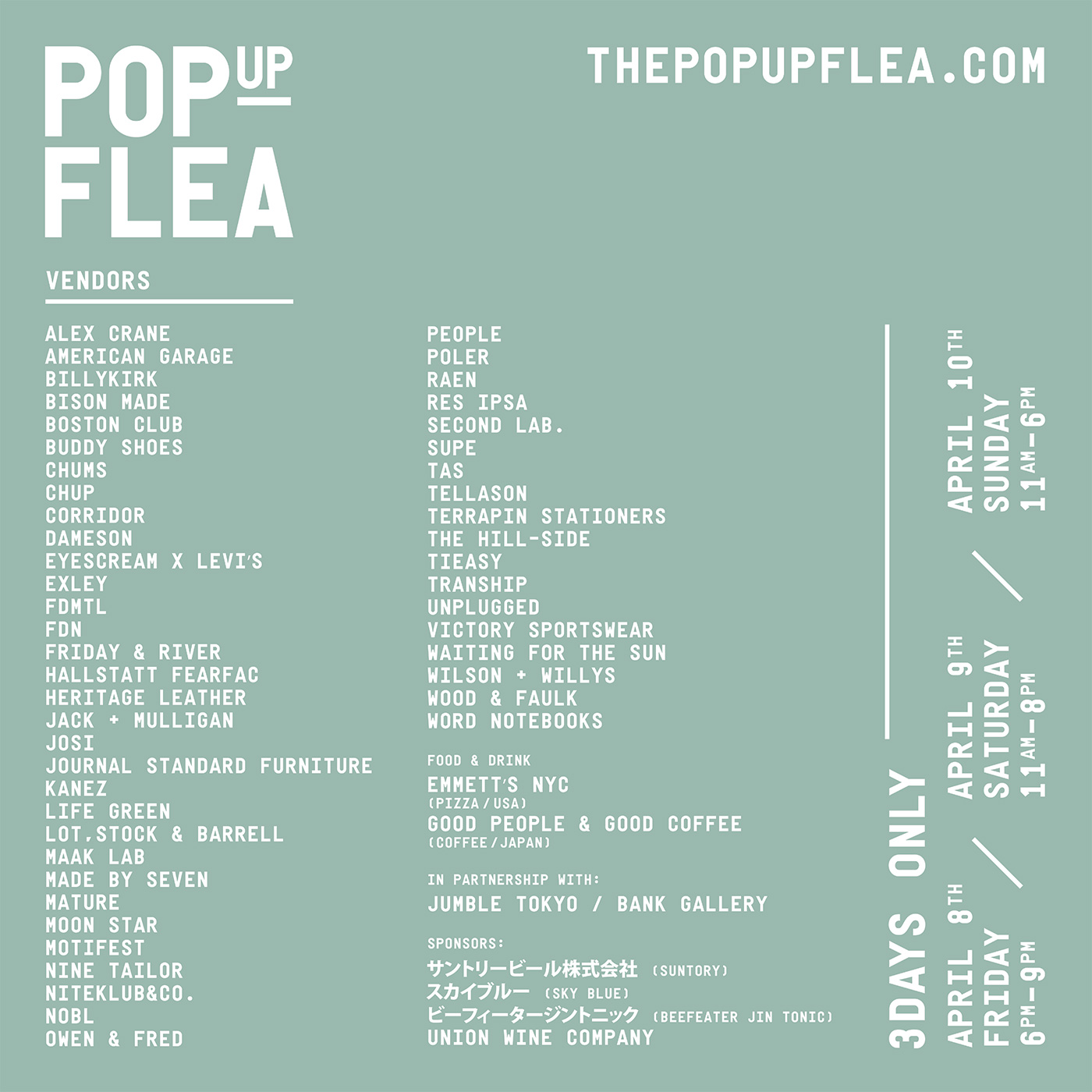 Pop Up Flea Digital Design